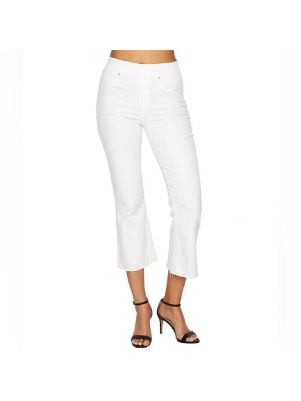 SPANX Women's Cropped White Jeans, size XL